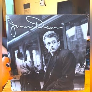 VGUC James Dean 1950’s HeartThrob Tin Sign 12x12 RARE Version w/signature emboss